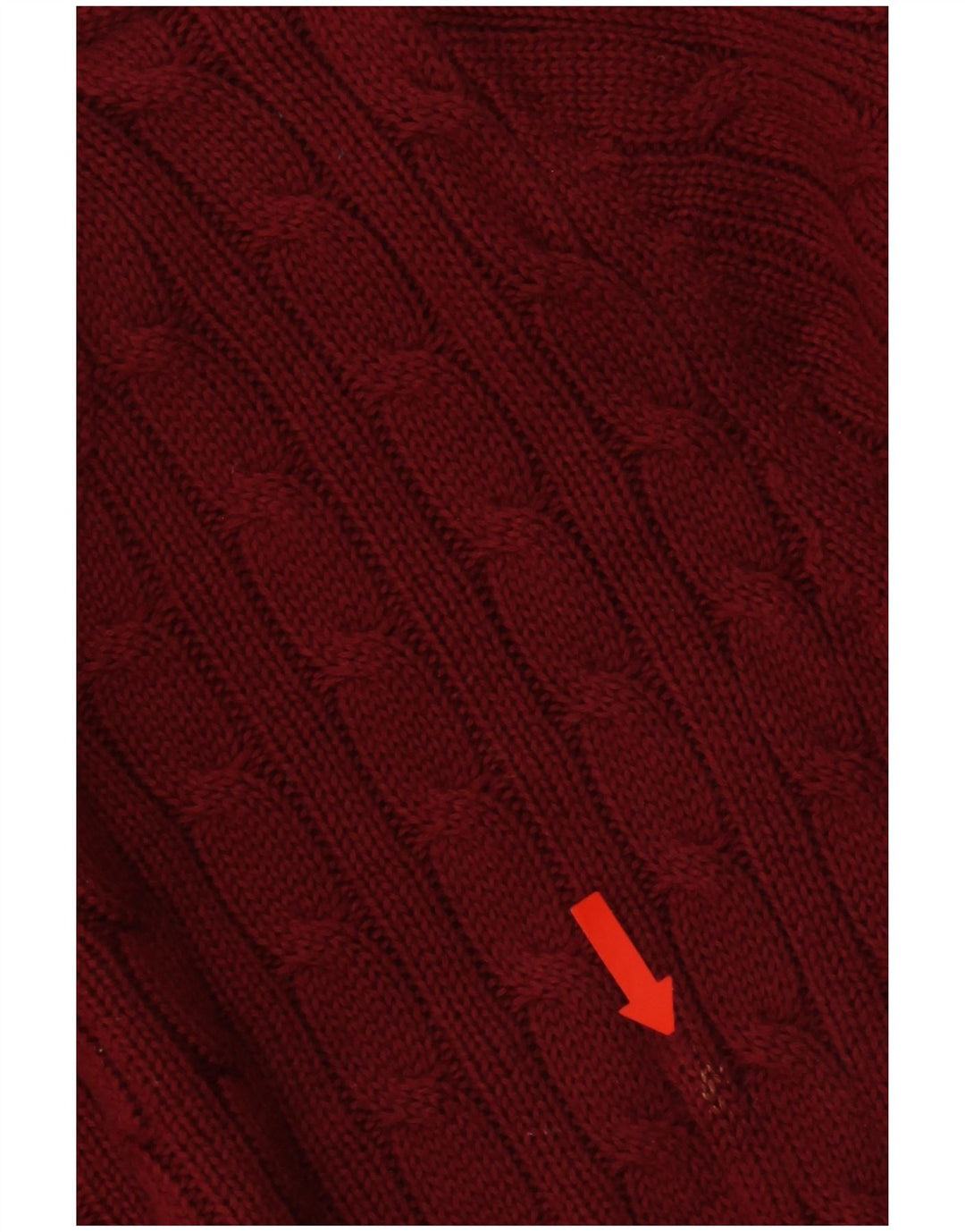 Damski sweter z okrągłym dekoltem Calvin Klein Jeans UK 14, średni czerwony, bawełniany