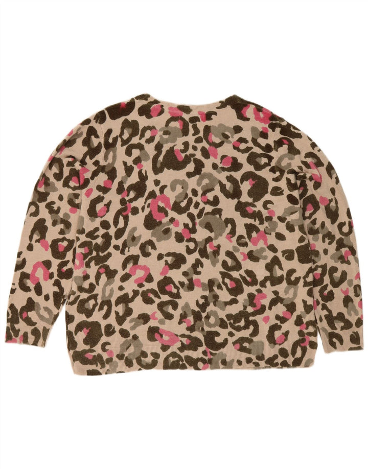 Marks & Spencer Damski sweter z abstrakcyjnym wzorem i dekoltem w łódkę, UK 20 2XL