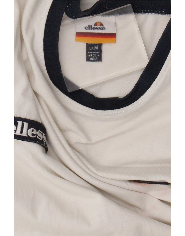 Męska koszulka z grafiką Ellesse Top w kolorze średniej bieli