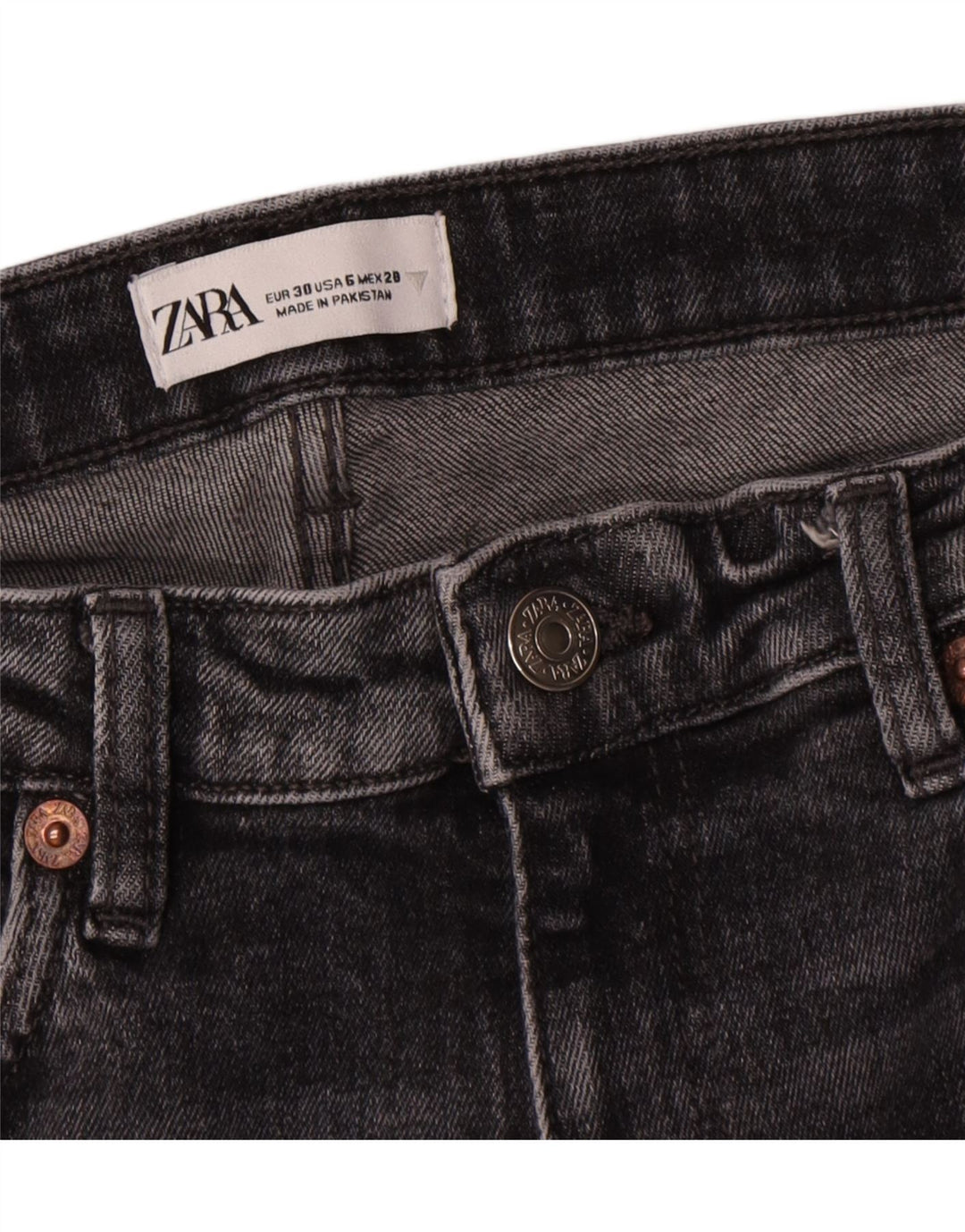 Damskie jeansy Bootcut Zara EU 38 Small W28 L26 Szare