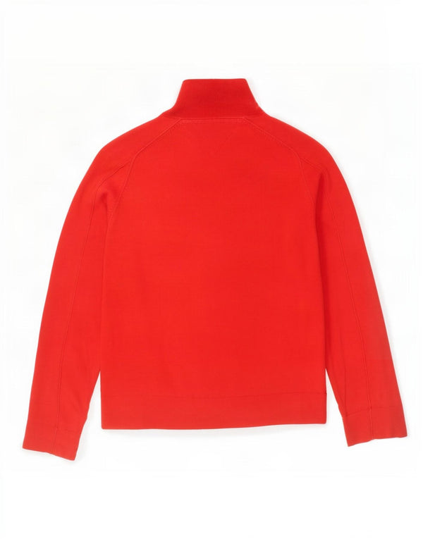 Męski sweter rozpinany na zamek Tommy Hilfiger XL, czerwona bawełna