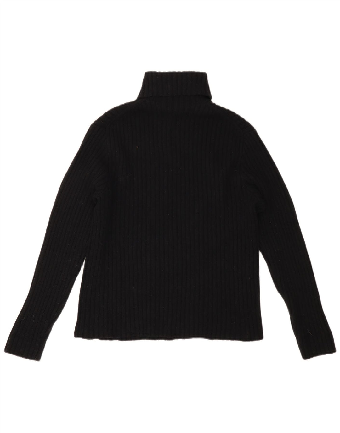 POLO RALPH LAUREN Damski sweter z golfem UK 16, duży, czarny, wełniany