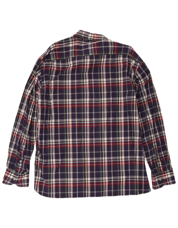 Męska koszula Tommy Hilfiger New York Fit 2XL, granatowa, bawełniana w kratkę