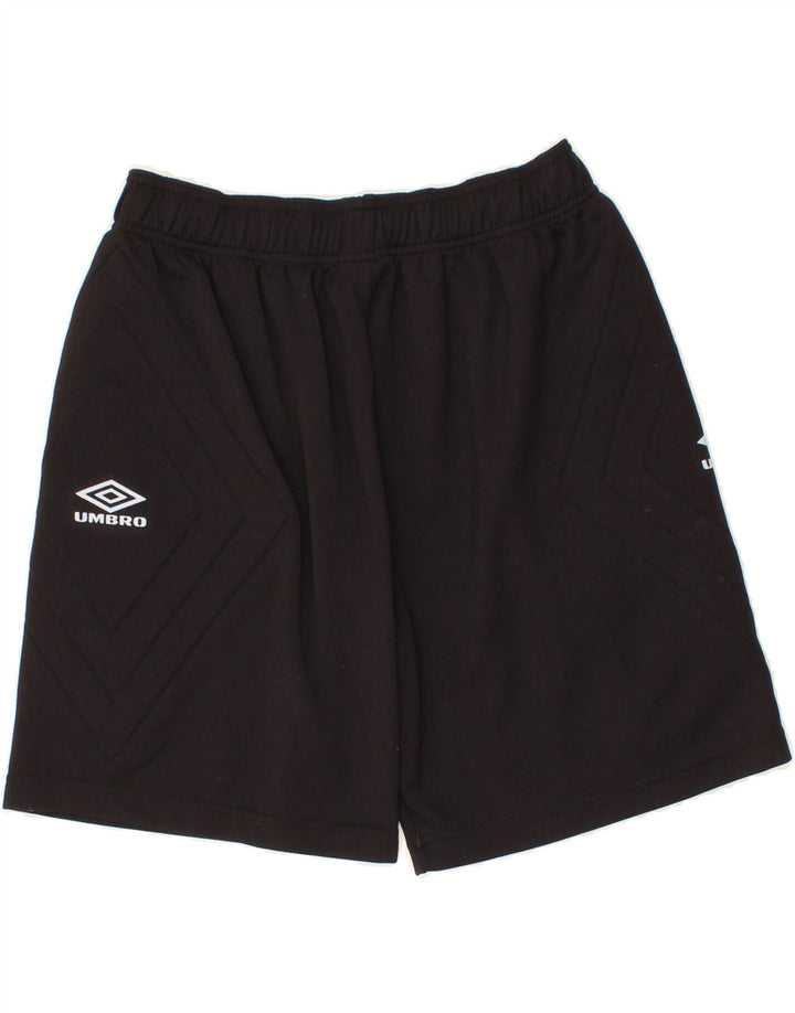 UMBRO Mens Graphic Sport Shorts XL Black Polyester Vintage Umbro and Second-Hand Umbro from Messina Hembry 