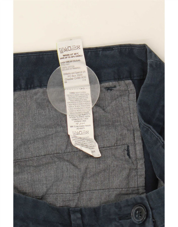 Marks & Spencer Damskie spodenki Chino UK 12 Medium W31 Granatowe, bawełniane