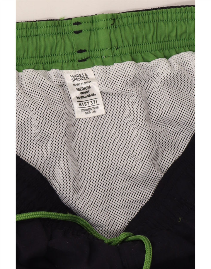 Męskie spodenki kąpielowe Marks & Spencer, średni granatowy poliester