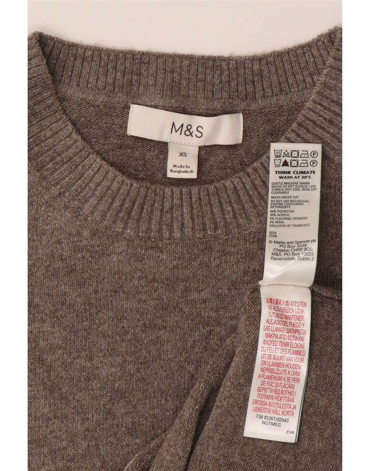 Marks & Spencer Damski podkoszulek z kamizelką UK 6 XS, szary poliester