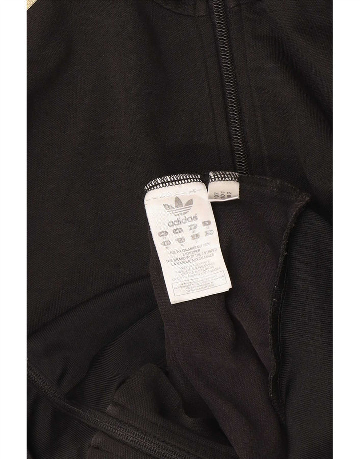 Damska bluza dresowa Adidas UK 12, średnia czarna bawełna