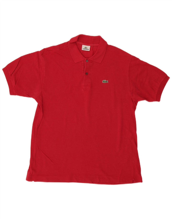Męska koszulka polo Lacoste, rozmiar 5, duża, czerwona, bawełniana