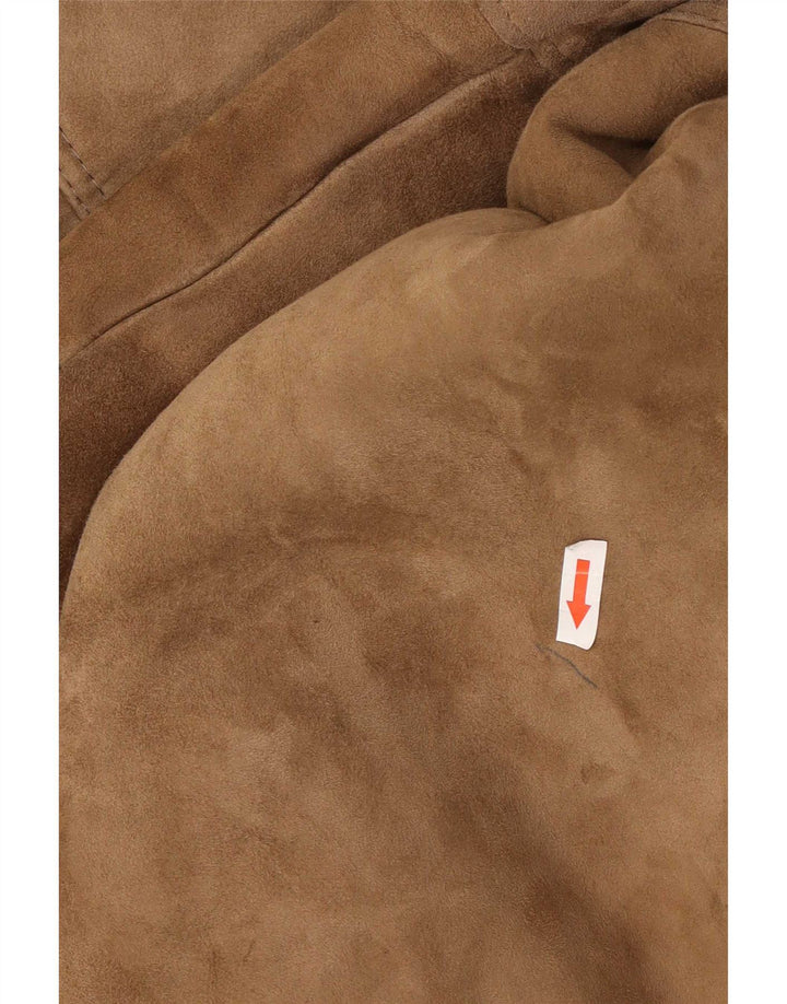 Vintage męska kurtka shearling IT 52 XL beżowa
