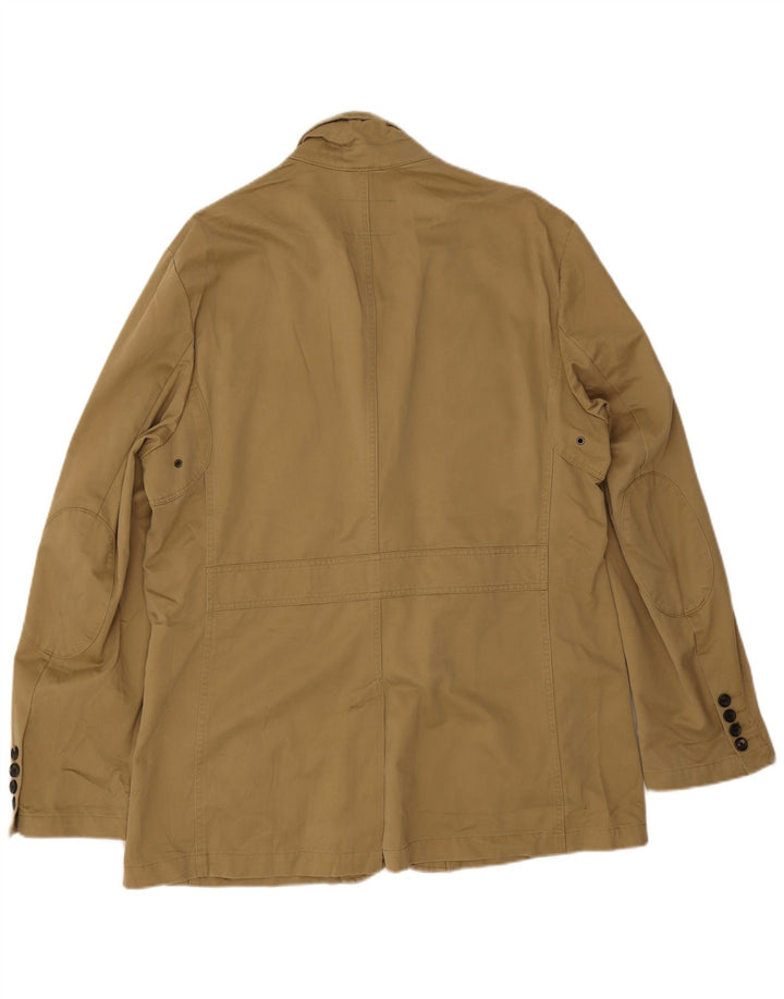 Męska marynarka zapinana na 2 guziki Eddie Bauer UK 42 XL, bawełna khaki
