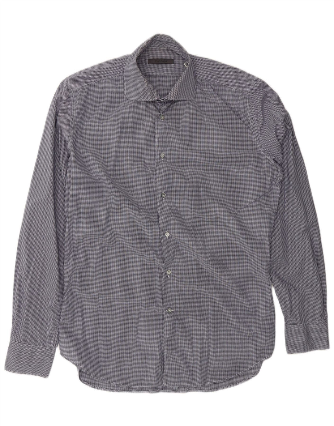 Koszula męska SIVIGLIA Rozmiar 40 15 3/4 Średni granatowy materiał w kratkę