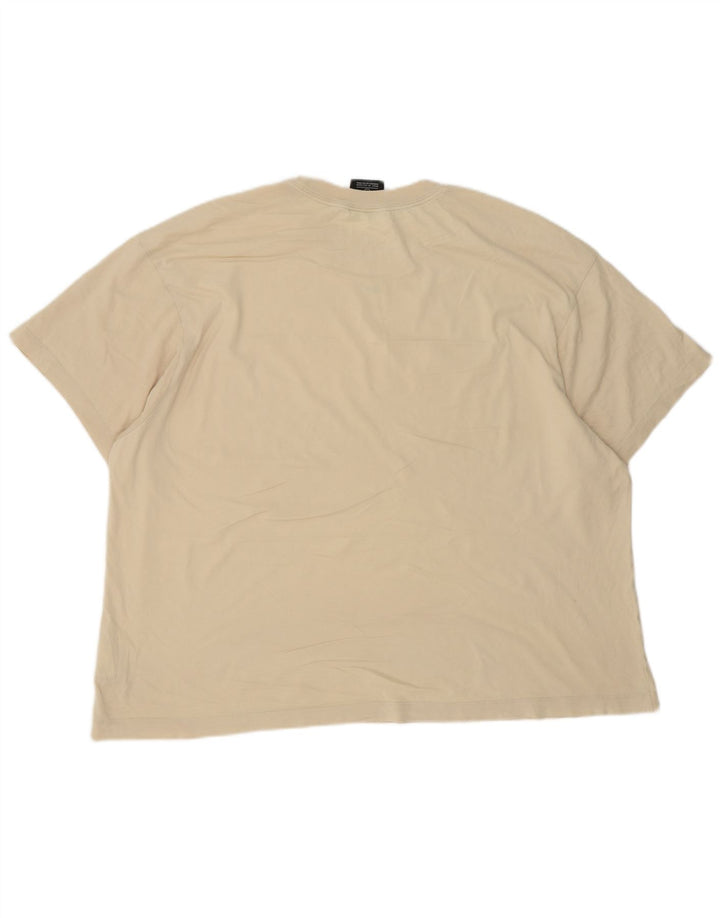 T-shirt męski Nike XL, beżowy, bawełniany