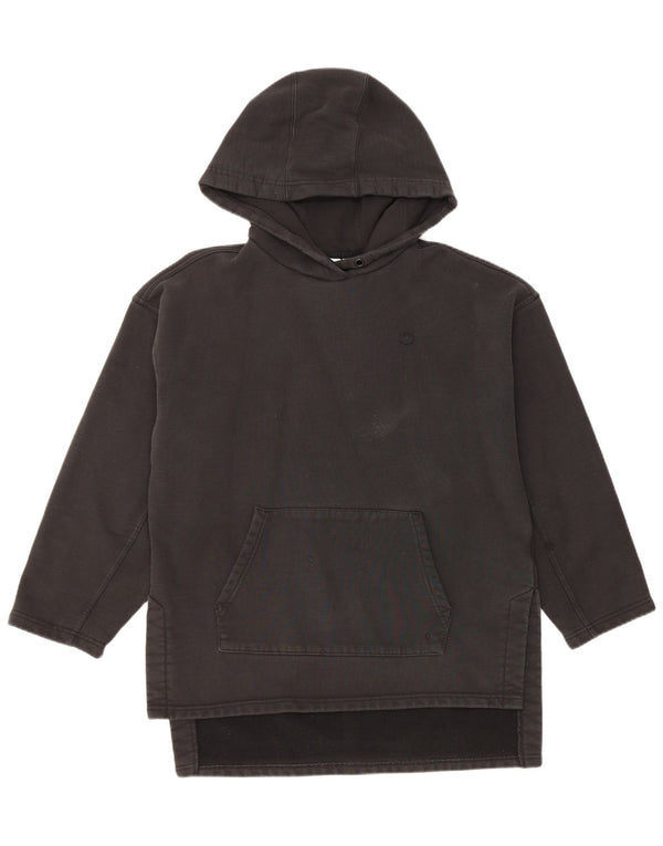Damska bluza z kapturem Adidas Longline Oversize UK 10, mała, czarna bawełna