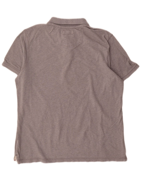 Męska koszulka polo Fat Face 2XL, szara bawełna