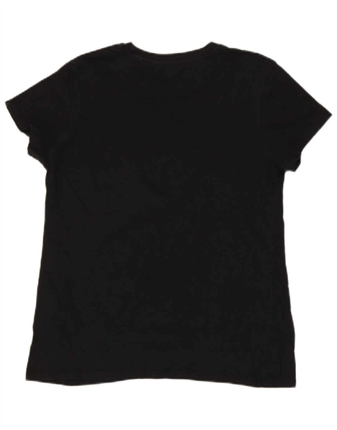 LEVI'S Womens Graphic T-Shirt Top UK 12 Medium Black Cotton