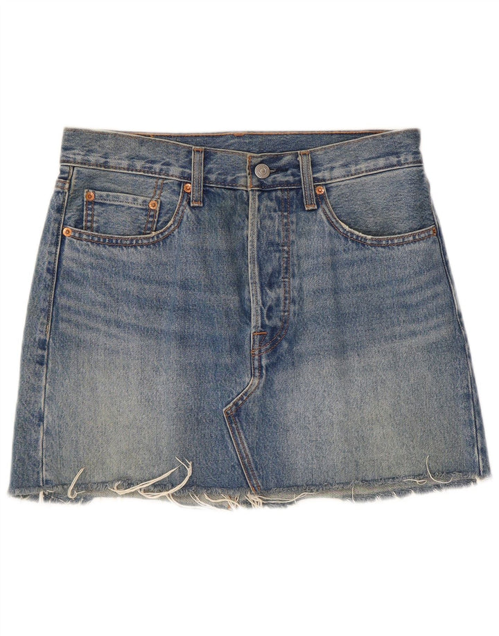 Damska spódnica dżinsowa Levi's W27 Mała niebieska bawełniana
