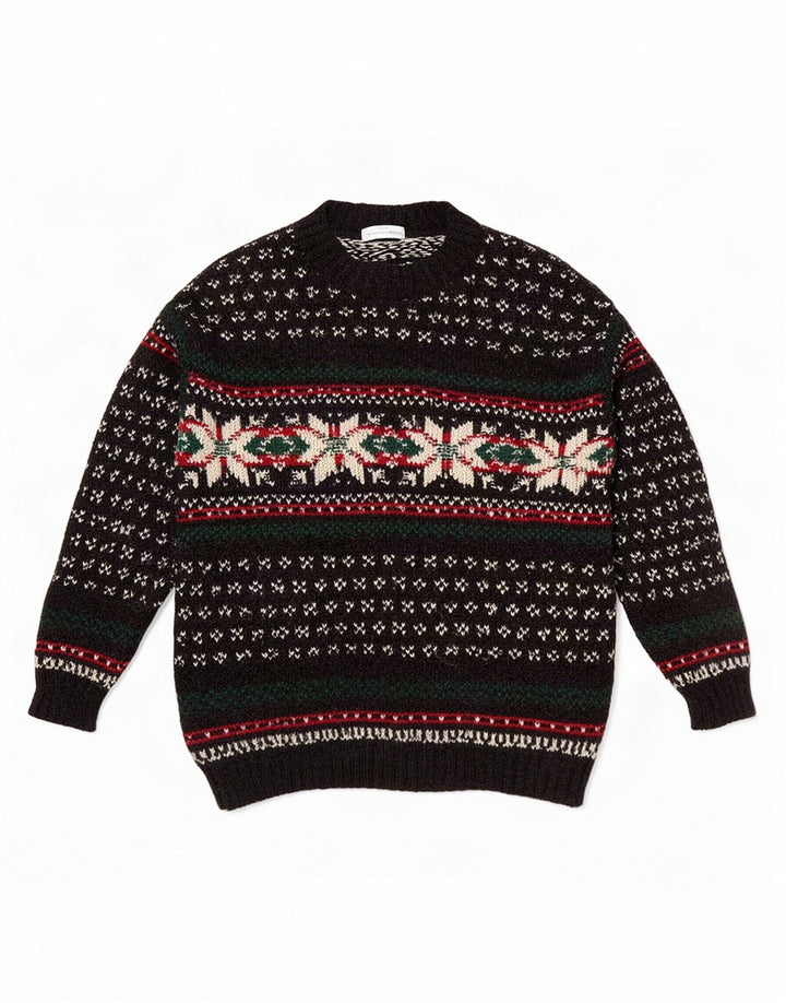 Marks & Spencer Męski sweter St. Michael z okrągłym dekoltem XL, czarny