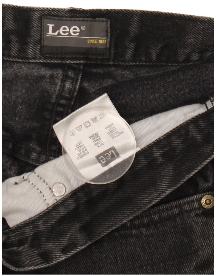 Męskie jeansy Lee Brooklyn Straight W34 L31, czarne, bawełniane