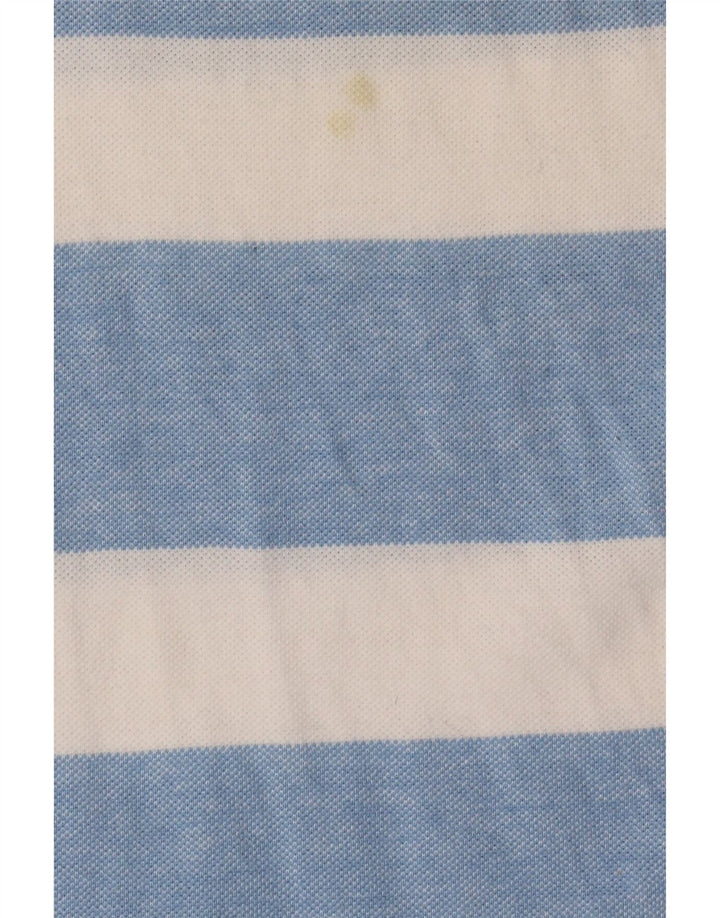 Crew Clothing Męska koszulka polo Średnio niebieska bawełniana w paski