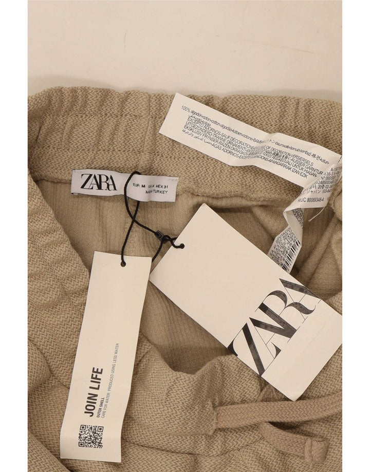Męskie spodenki chino Zara, średnie W31, beżowa bawełna