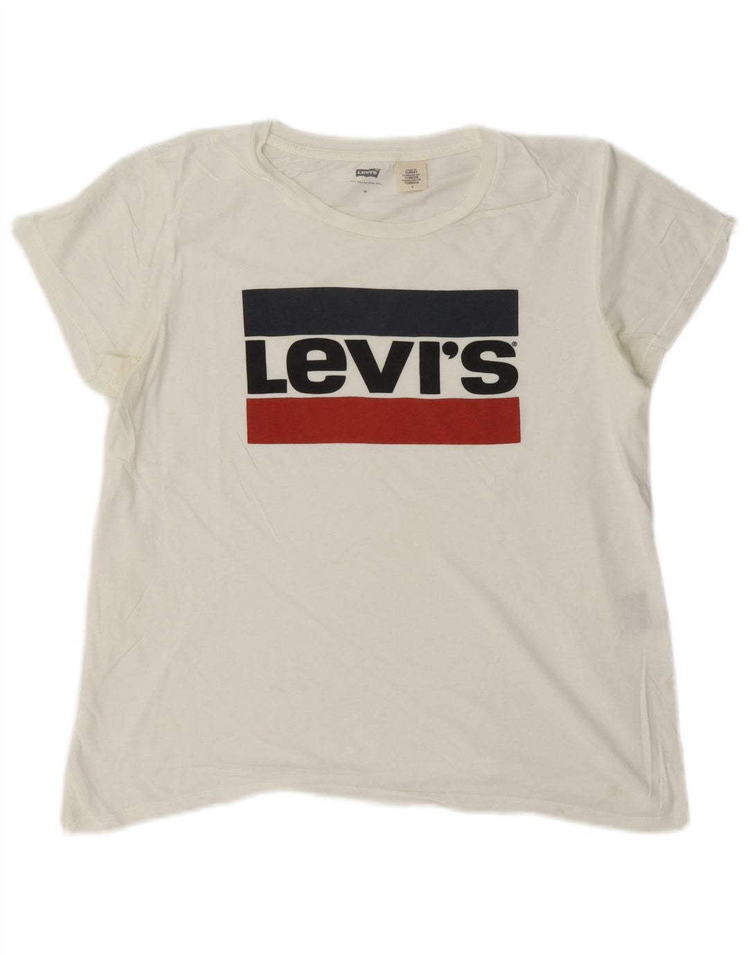 Damska koszulka z grafiką Levi's Top UK 14 Średnia biel