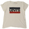 Damska koszulka z grafiką Levi's Top UK 14 Średnia biel