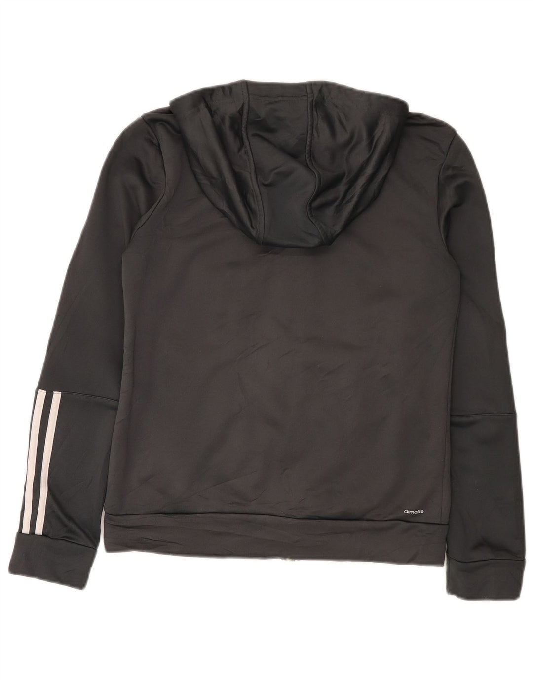 Damska bluza z kapturem Adidas Climalite Zip UK 12/14 Średni szary poliester