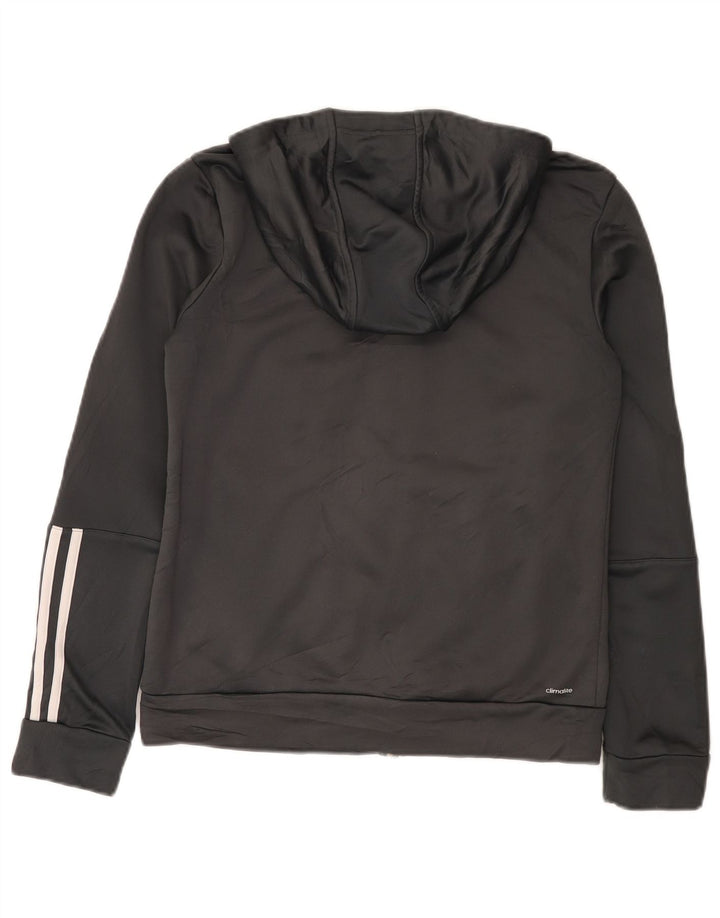 Damska bluza z kapturem Adidas Climalite Zip UK 12/14 Średni szary poliester