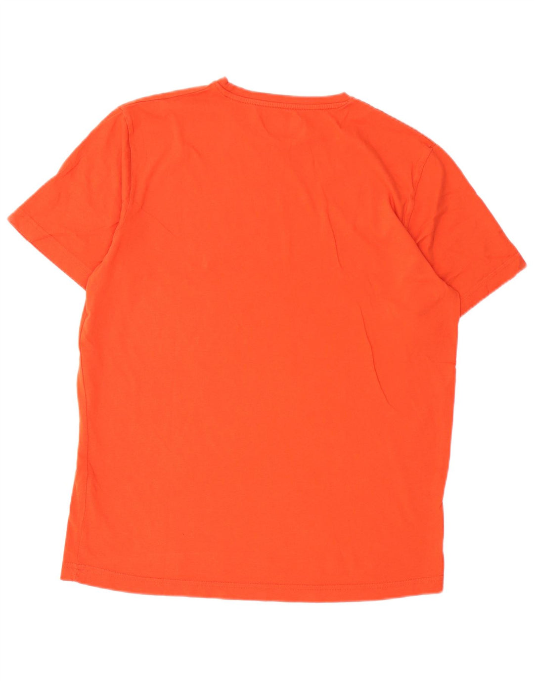 Męski T-shirt z grafiką Kappa, duży, pomarańczowy, bawełniany