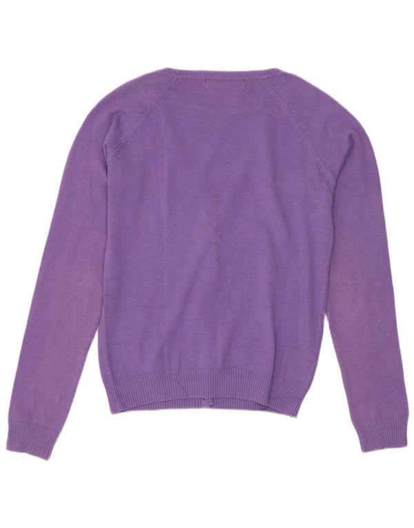 Sweter damski Zara Cardigan UK 10, mały, fioletowy, bawełniany