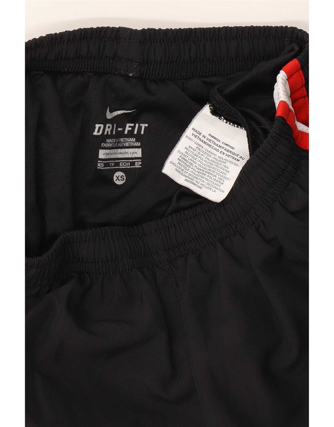 Damskie spodenki sportowe Nike UK 4 XS, czarny poliester z blokami kolorów