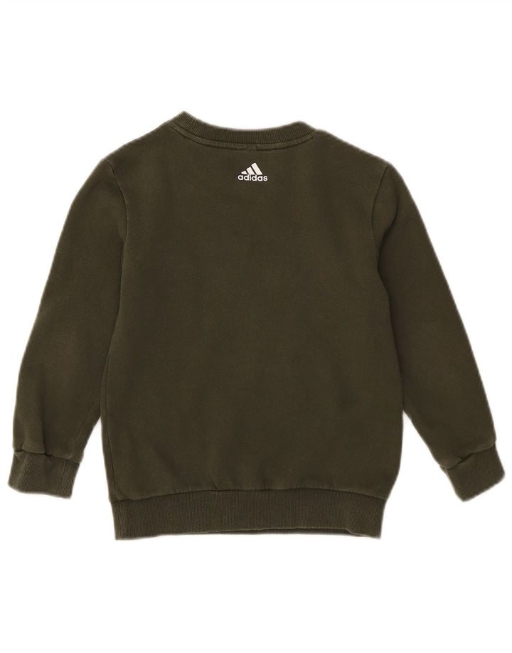 Dres chłopięcy Adidas, pełny, 6-7 lat, bawełna khaki