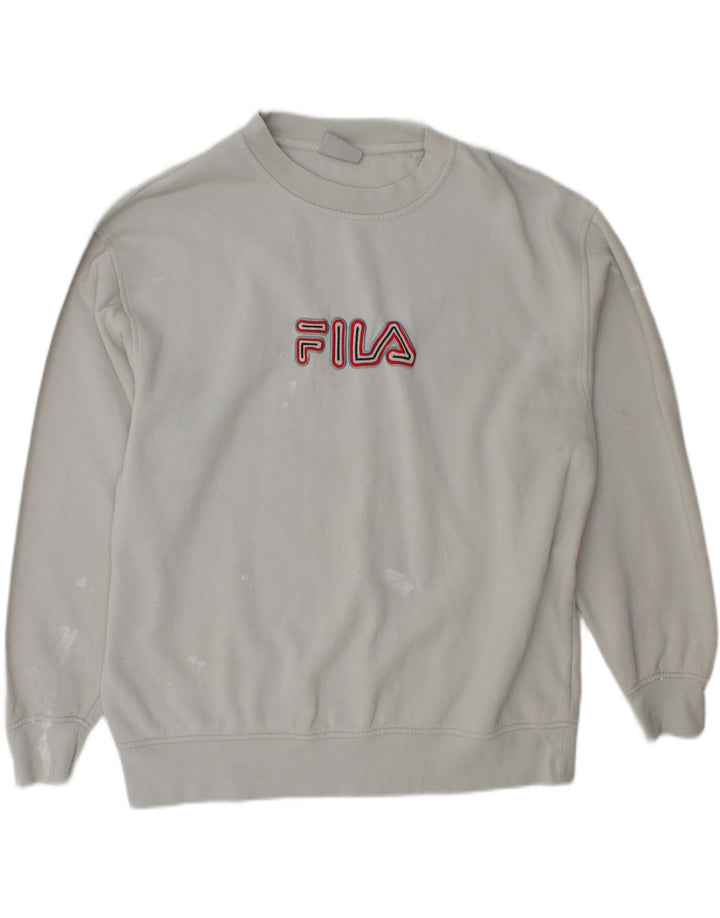 FILA Mens Graphic Sweatshirt Jumper XL Grey