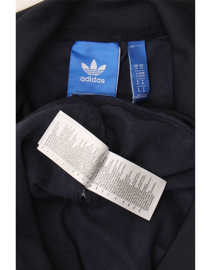 Adidas Męska bluza dresowa, średnia, granatowa, bawełniana