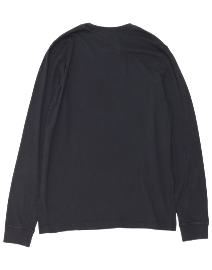 Męska koszulka do koszykówki z grafiką Nike, z długim rękawem, w kolorze średniego granatu