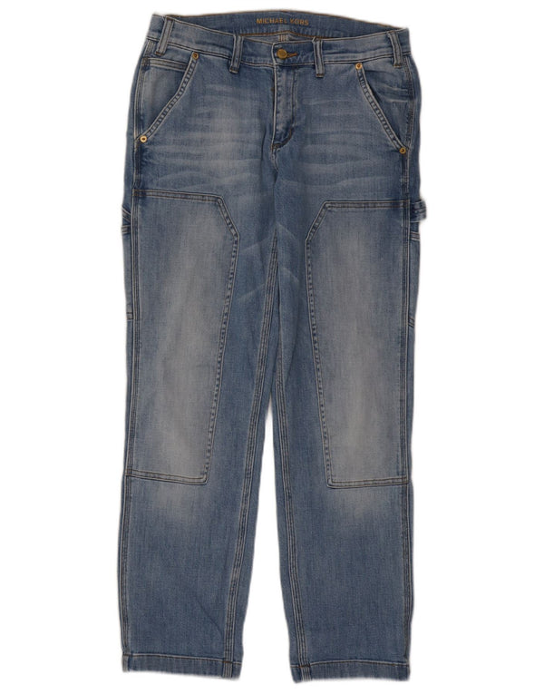 Damskie jeansy Michael Kors Cargo Straight US 2 XS W26 L29 Niebieskie