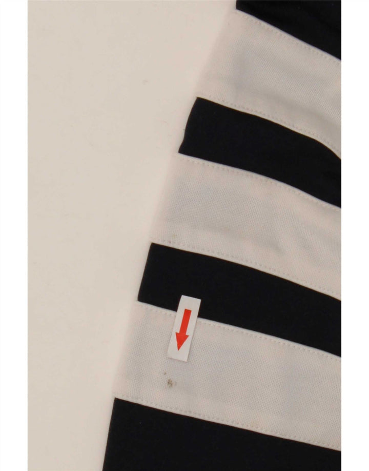 Adidas Męska bluza dresowa, mała, granatowa, z blokami kolorów, poliestrowa