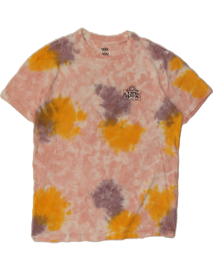 VANS Mens Graphic T-Shirt Top Small Pink Tie Dye Cotton Vintage Vans and Second-Hand Vans from Messina Hembry 