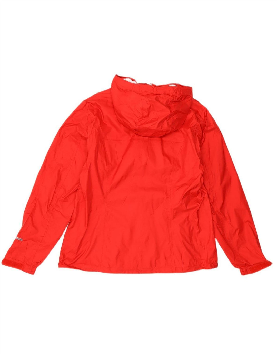 EDDIE BAUER Womens Hooded Rain Jacket UK 16 Large Red Nylon