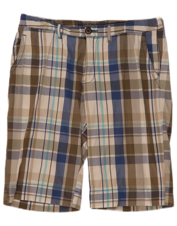 Męskie spodenki Chino Tommy Hilfiger W34, duże, wielokolorowe, bawełniane w kratę