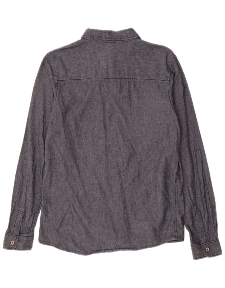 Koszula chłopięca BENETTON 13-14 lat 3XL, bawełniana, granatowa w cętki