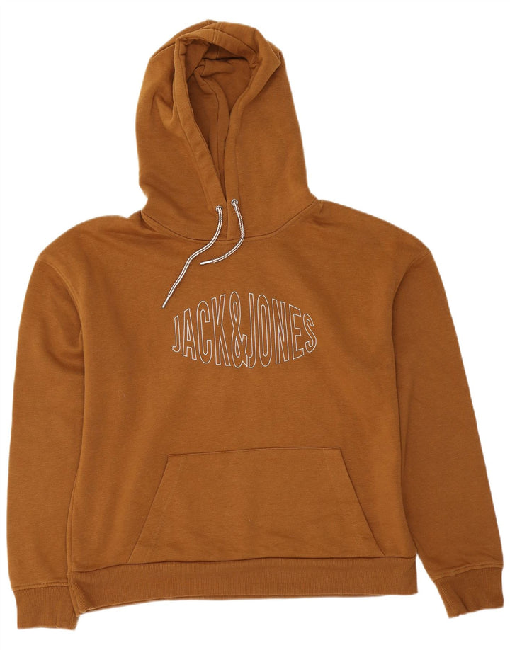 Męski sweter z kapturem Jack & Jones, 2XL, brązowy