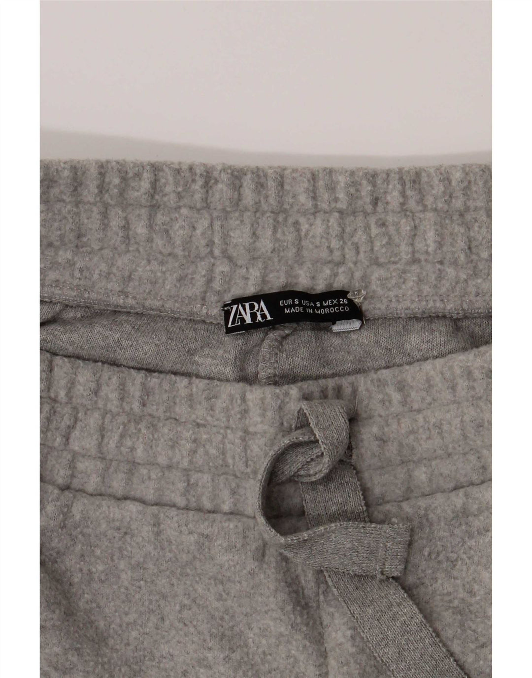 Damskie spodnie dresowe Zara Joggers UK 8 Small Szary poliester