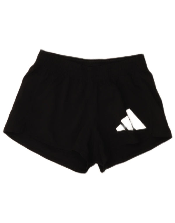 Damskie spodenki sportowe Adidas Aeroready Graphic UK 4/6 XS, czarny poliester