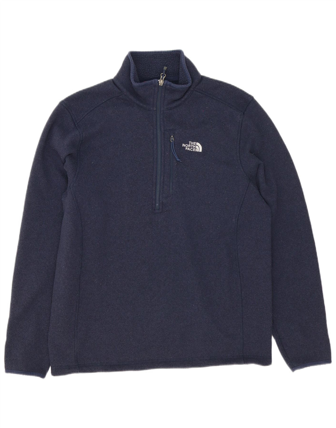 Męski sweter z zamkiem błyskawicznym The North Face, średni granatowy poliester