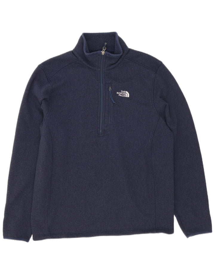 Męski sweter z zamkiem błyskawicznym The North Face, średni granatowy poliester