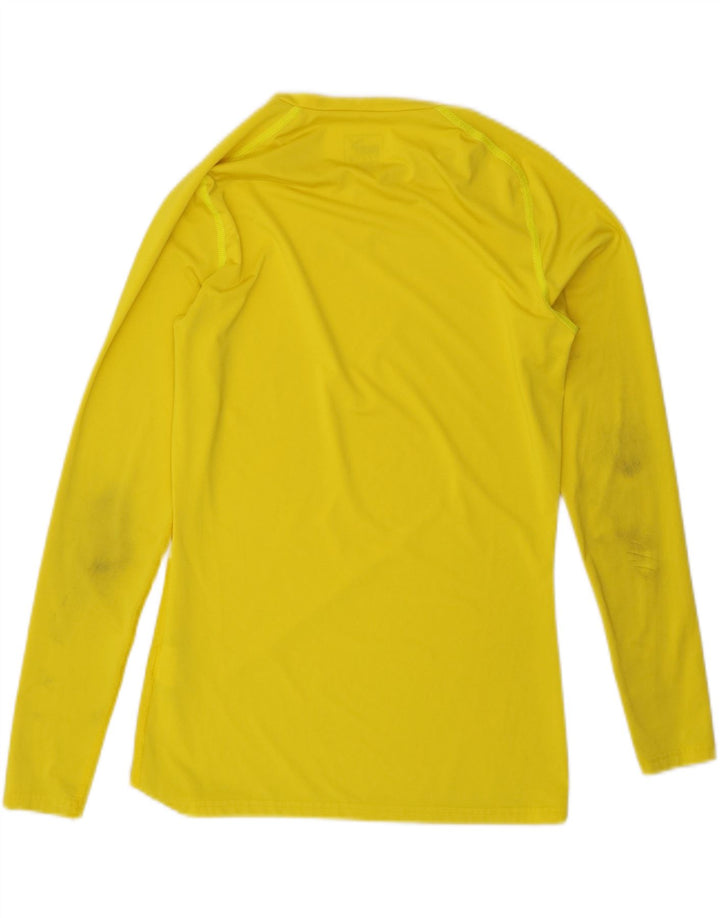 PUMA Womens Top Long Sleeve UK 14 Large Yellow Polyester Vintage Puma and Second-Hand Puma from Messina Hembry 