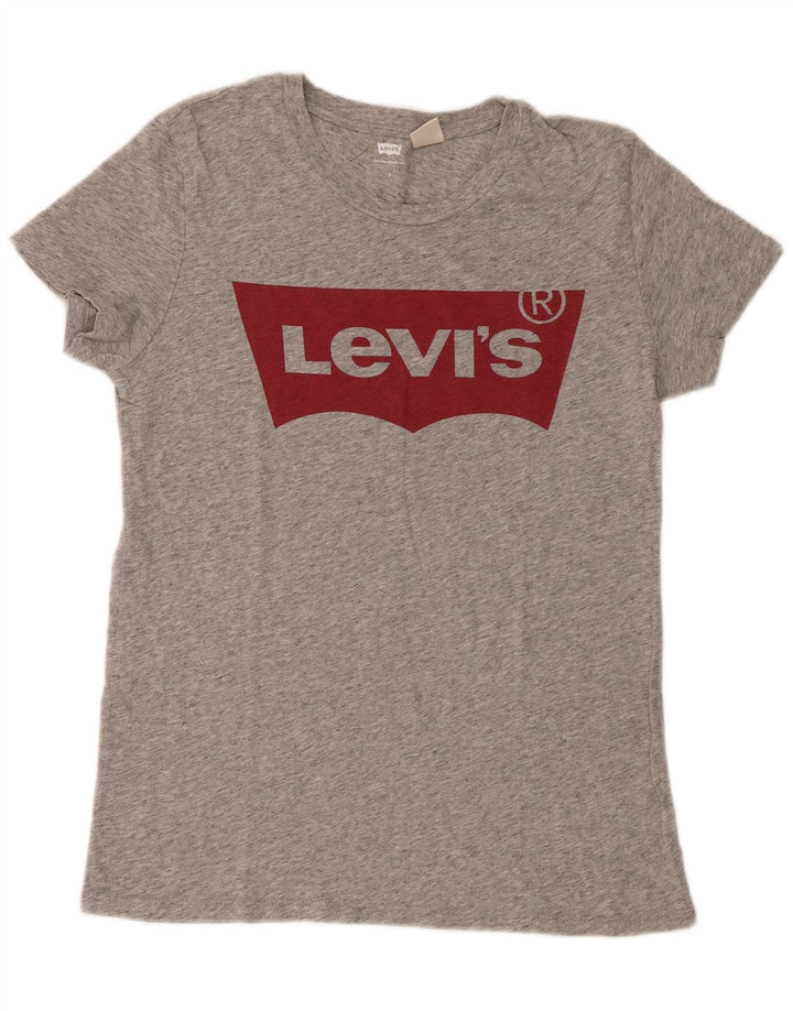 Damska koszulka z grafiką Levi's Top UK 10 Small Grey Flecked