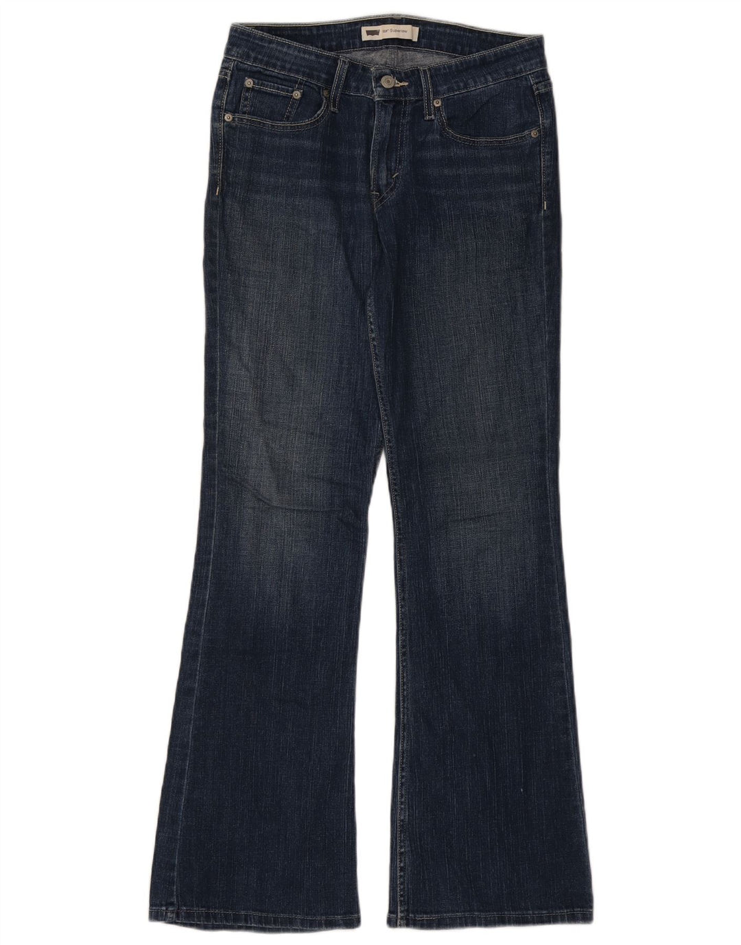 Damskie jeansy Levi's 518 Super Low Bootcut W28 L32 Niebieska bawełna